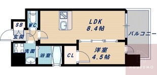 レジュールアッシュ三国本町の物件間取画像